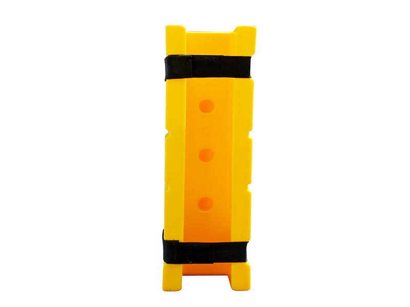 Rack Protector, 3" x 3" Opening, 18"H, Yellow