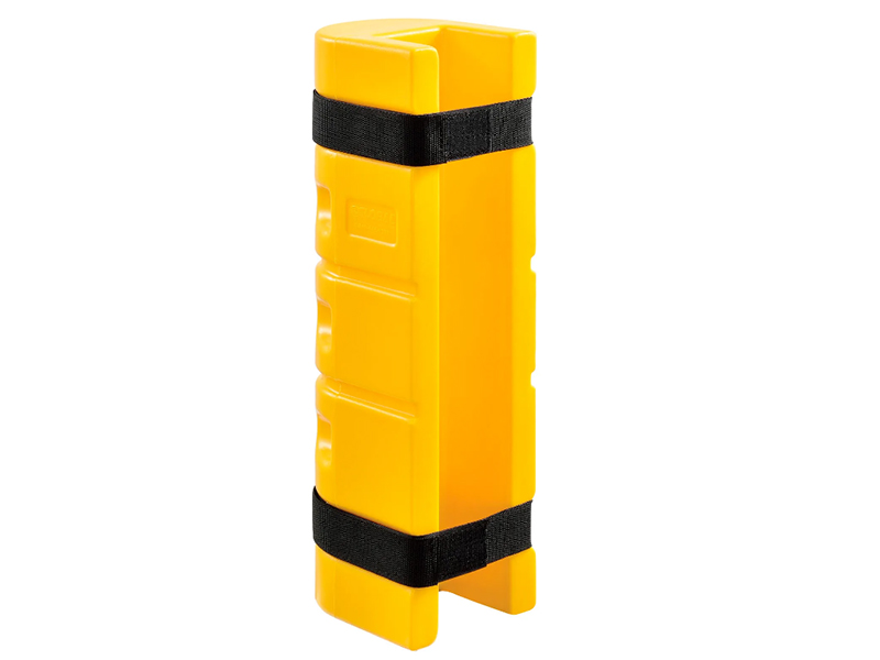 Rack Protector, 3" x 3" Opening, 18"H, Yellow