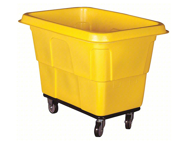 Basket Truck,16cu.ft,steel base,600lb,Yellow
